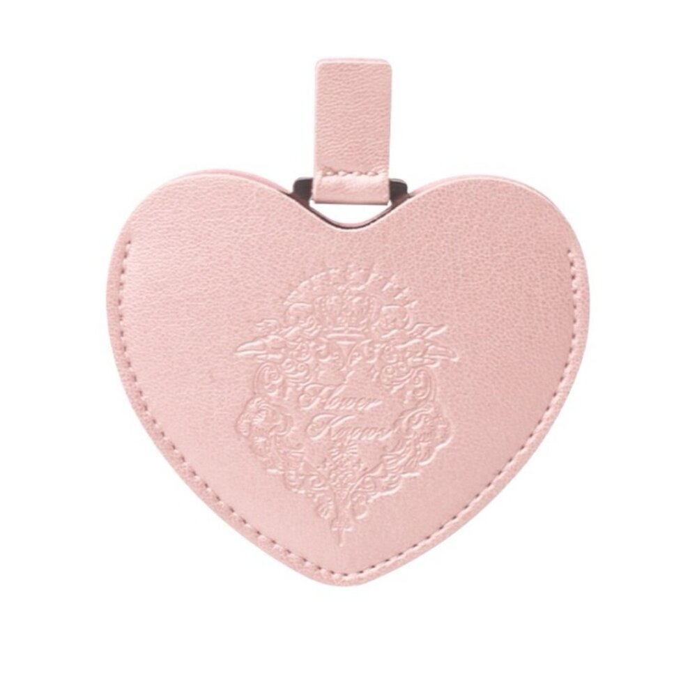Flower Knows Heart Glow Portable Travel Mirror Pink
